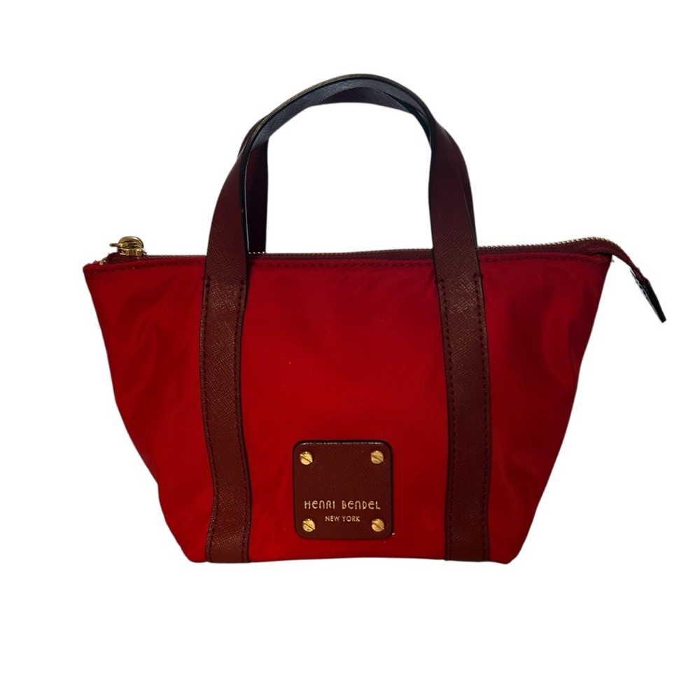 Henry Bendel Red Nylon Mini Small Purse